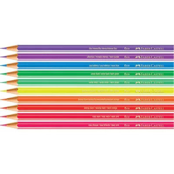 Imagem de Lápis de cor Faber Castell neon com 10 cores