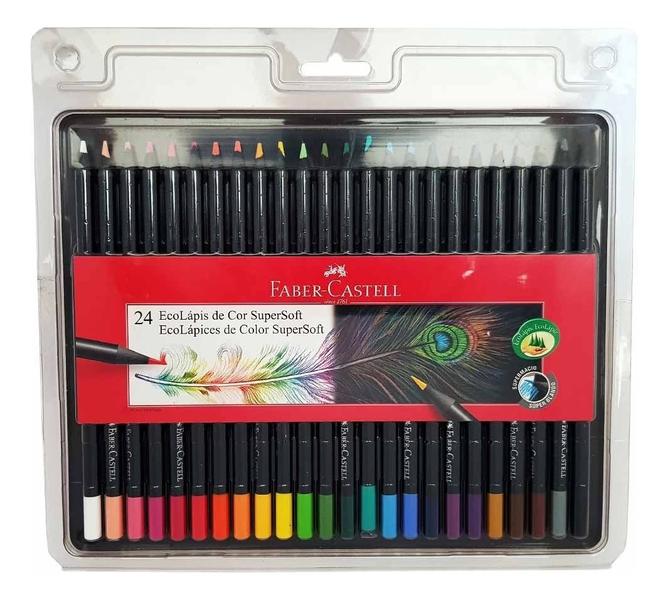 Imagem de Lápis De Cor Faber-castell Supersoft 24 Cores