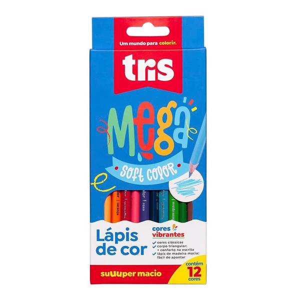 Imagem de Lápis de Cor - Mega Soft Color - Triangular