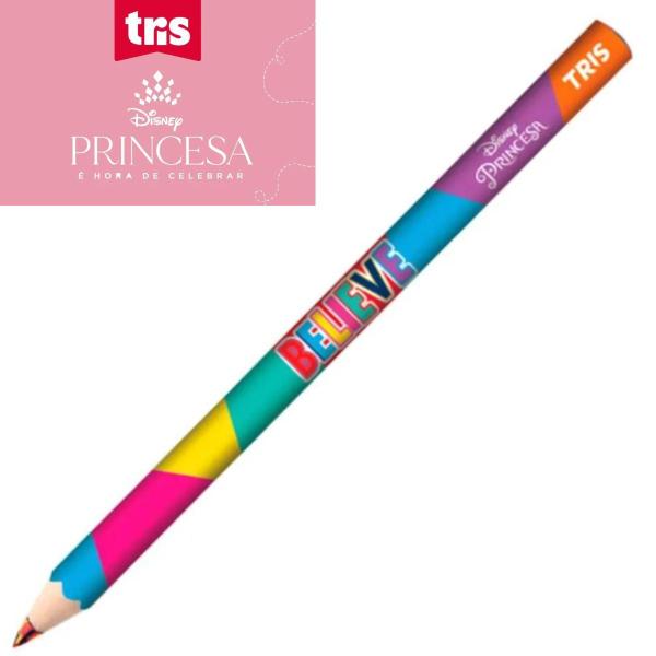 Lápis de cor rainbow princesas disney - multicolorido - tris Imagem de Lápis de cor rainbow princesas disney - multicolorido - tris