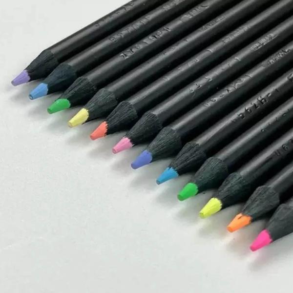 Imagem de Lápis De Cor Supersoft 12 Cores Tons Pastel e Neon Faber Castell