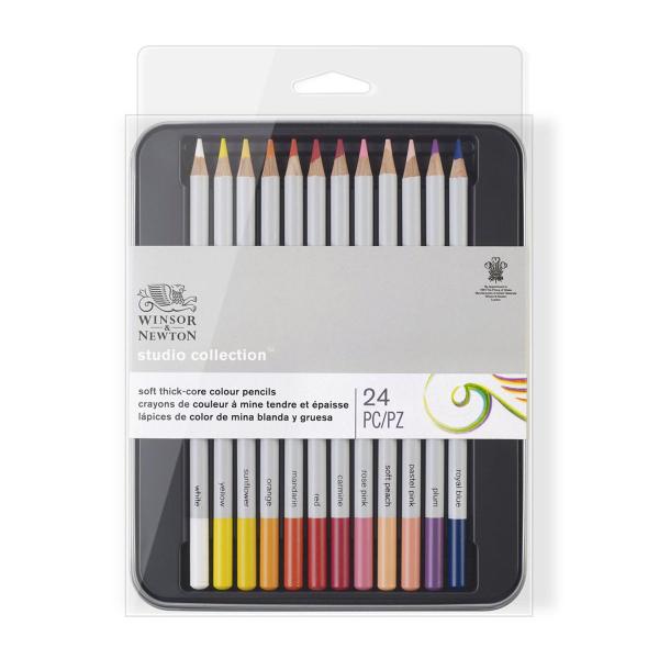 Imagem de Lápis de Cor Winsor & Newton Studio Collection com 24 Peças - 0490013