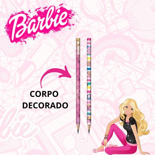 Imagem de Lapis Escolar Preto Hb Barbie Cartela Com 3 Unidades - Tris