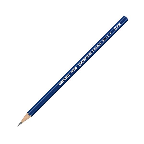 Imagem de Lapis Grafite Caran D'ache Edelweiss F Azul