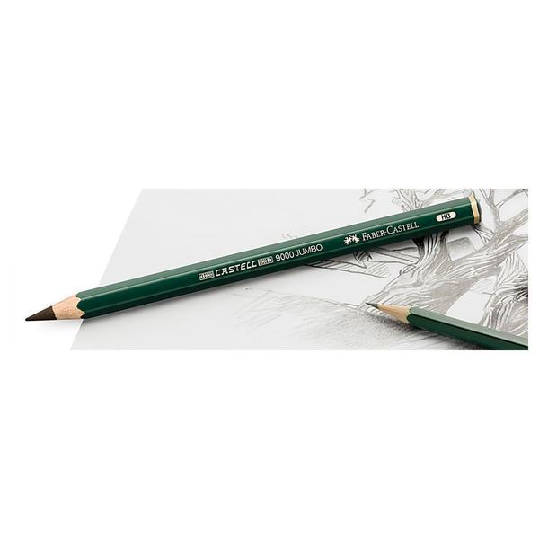 Imagem de Lápis Grafite Jumbo Faber-Castell  Castell Jumbo 9000 HB  119300