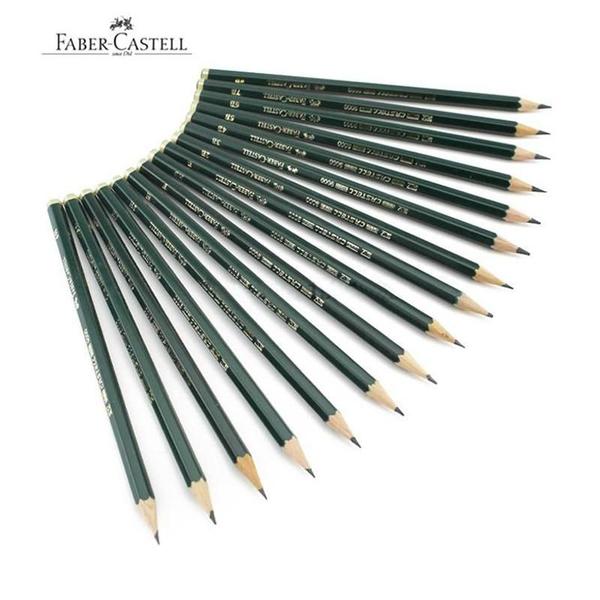 Imagem de Lapis Grafite Preto FABER CASTELL Regente 9000 - Kit C/ 10