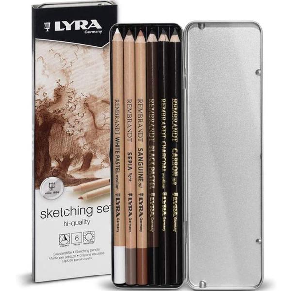 Imagem de Lapis Lyra Rembrandt Sketching Set C/6 Peças 2041060