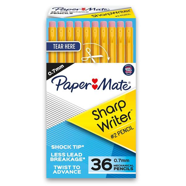 Imagem de Lápis Mecânico Sharpwriter 0,7mm Amarelo 36 unidades - Material Escolar