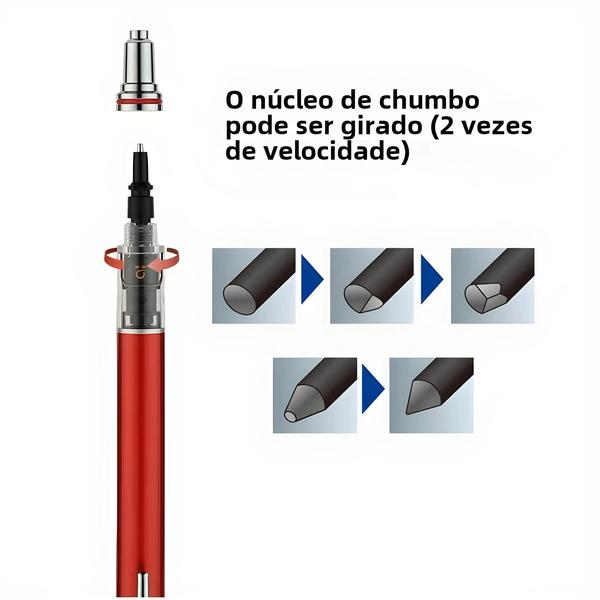 Imagem de Lápis Mecânico Uni Kura Toga 0.5mm - Rotação Automática - Design Moderno