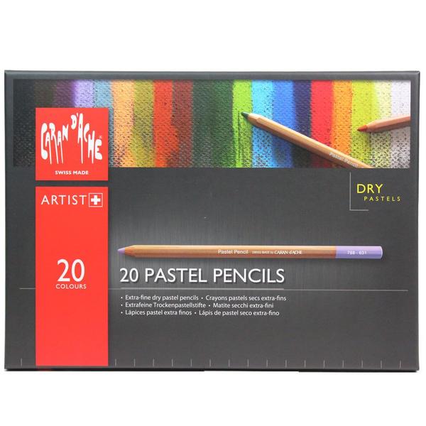 Imagem de Lápis Pastel Seco Caran D'ache com 20 Cores - 788320