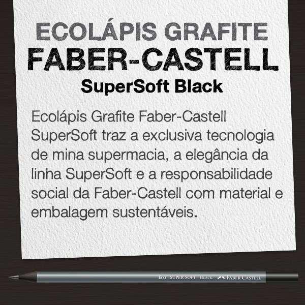 Imagem de Lápis preto Faber SuperSoft black c/72 ref 907SOFT