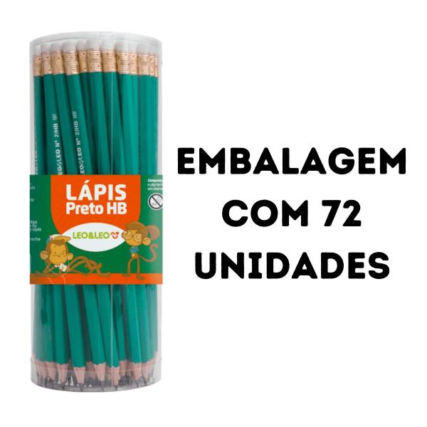 Imagem de Lapis preto leo&leo hb resina verde c/bor com 72 unidades