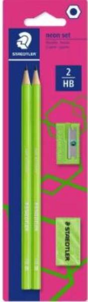 LAPIS PRETO Ns 2HB WOPEX VERDE NEON C/2+BORRACHA+APONT 180FSBK2P3 - STAEDTLER Imagem de LAPIS PRETO Ns 2HB WOPEX VERDE NEON C/2+BORRACHA+APONT 180FSBK2P3