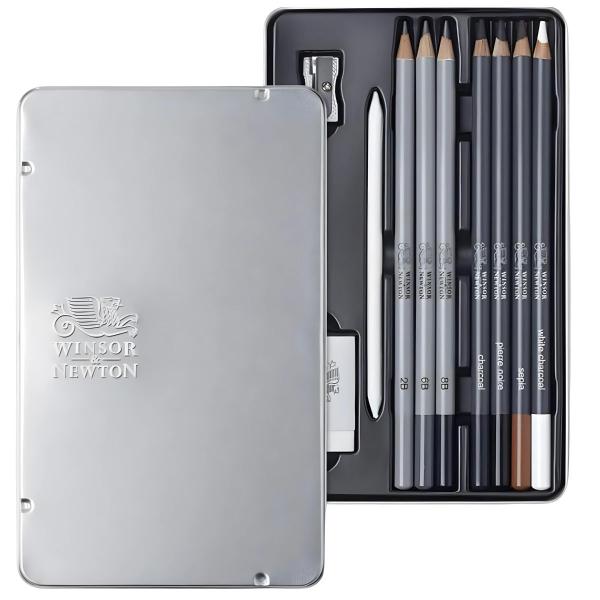 Imagem de Lápis Sketching Studio Collection  Winsor & Newton 10 Peças