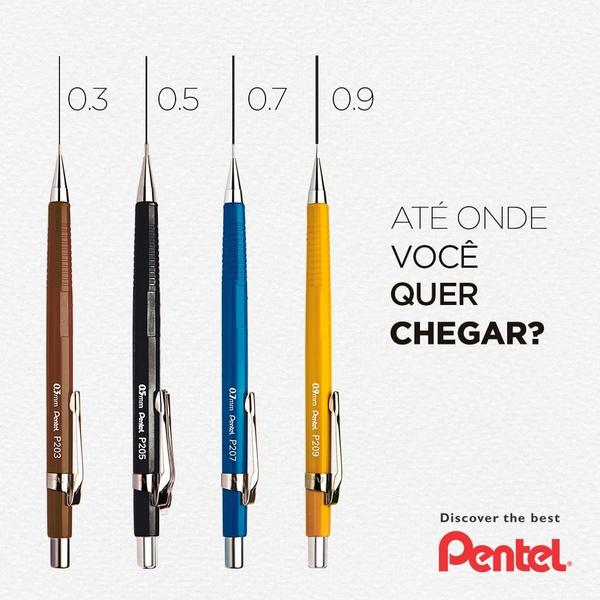 Imagem de Lapiseira 0.5 mm - Clássica Preta HB - 1un Blister - PENTEL