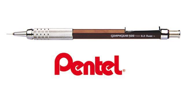 Imagem de Lapiseira Automática Pentel Graphgear 500 0,3 marrom