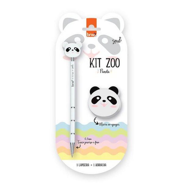 Imagem de Lapiseira Brw 0.7 Zoo Panda + Borracha Kt3001