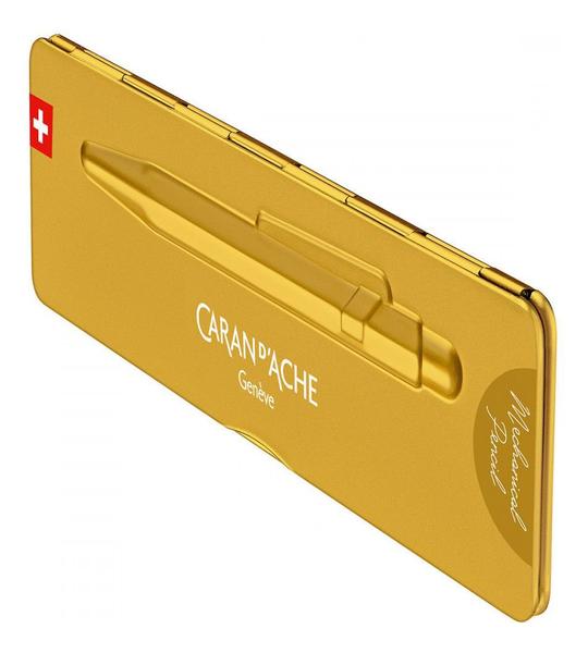 Imagem de Lapiseira Importada Caran Dache Luxo 0.7mm Goldbar