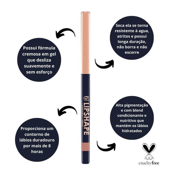 Imagem de Lapiseira Labial Bruna Tavares Bt Lipshape Beige Camel 300Mg