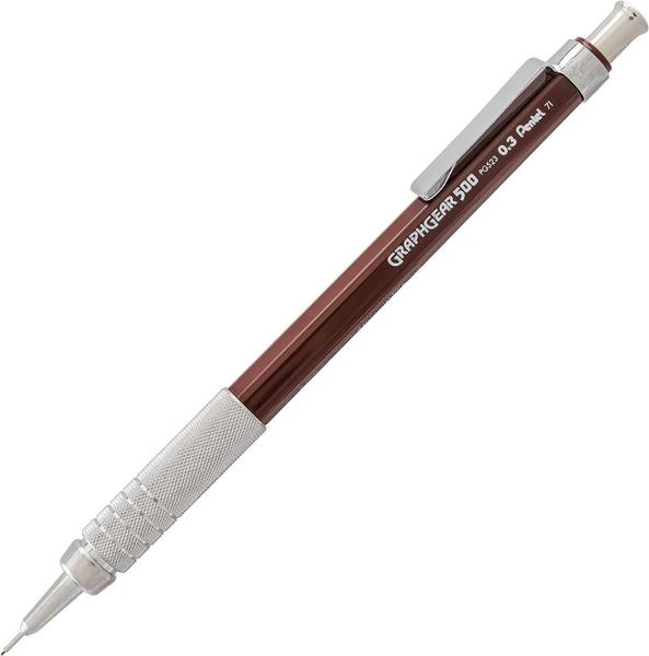 Imagem de Lapiseira Pentel Graphgear 500 0.3 mm Marrom