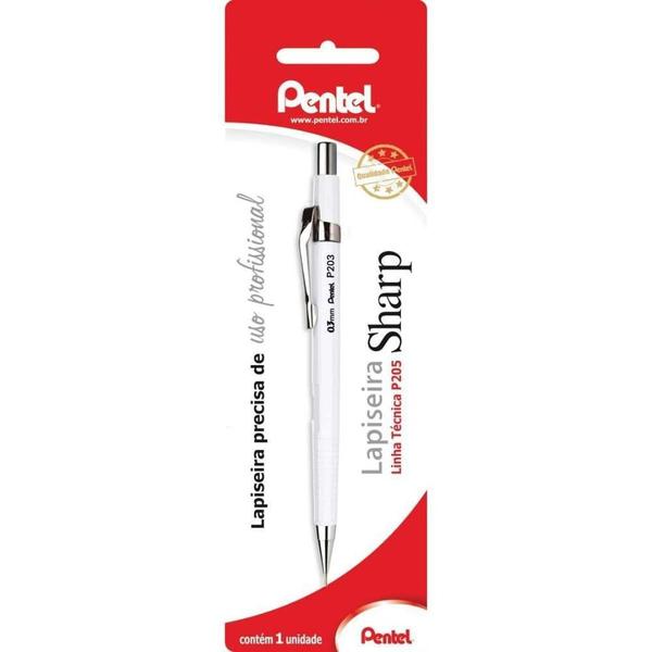 Imagem de Lapiseira Pentel Sharp 0.3Mm Branca 1Un.