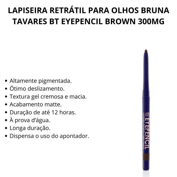 Imagem de Lapiseira Retrátil Olhos Bruna Tavares Bt Eyepencil Brown