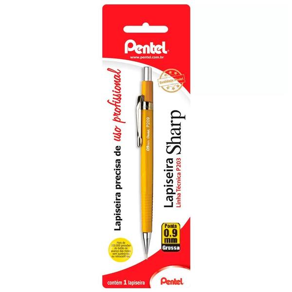 Imagem de Lapiseira Sharp Amarela 0.9mm -  Pentel