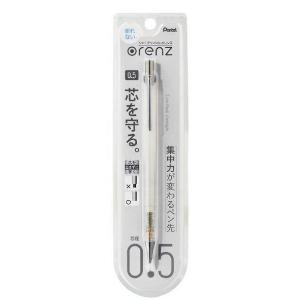 Imagem de Lapiseira Tecnica Pentel Orenz Transparente Branca 0.5 mm