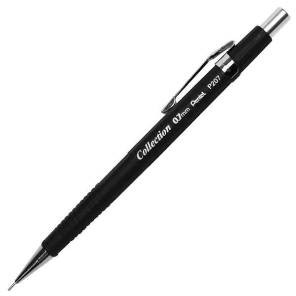 Imagem de Lapiseira Tecnica Pentel P207 0.7mm Preto Fosco