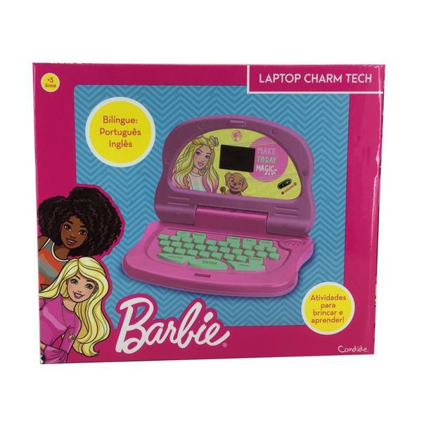 Laptop Charm Tech Barbie Bilíngue 1853 Candide Imagem de Laptop Charm Tech Barbie Bilíngue 1853 Candide