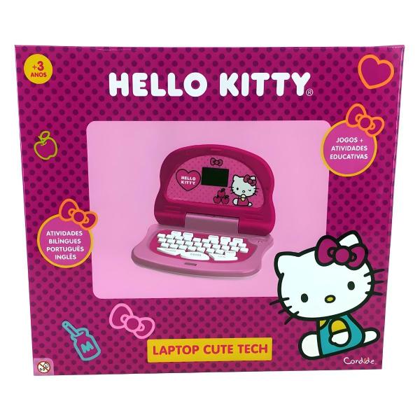 Laptop Cute Tech Hello Kitty Jogos e Atividades - Candide Imagem de Laptop Cute Tech Hello Kitty Jogos e Atividades - Candide