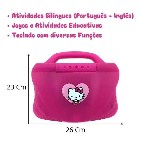 Laptop Cute Tech Hello Kitty Jogos e Atividades - Candide Imagem de Laptop Cute Tech Hello Kitty Jogos e Atividades - Candide