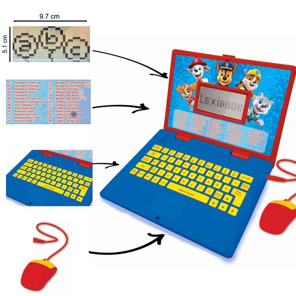 Imagem de Laptop educacional bilíngue Lexibook Paw Patrol Kids vermelho/azul