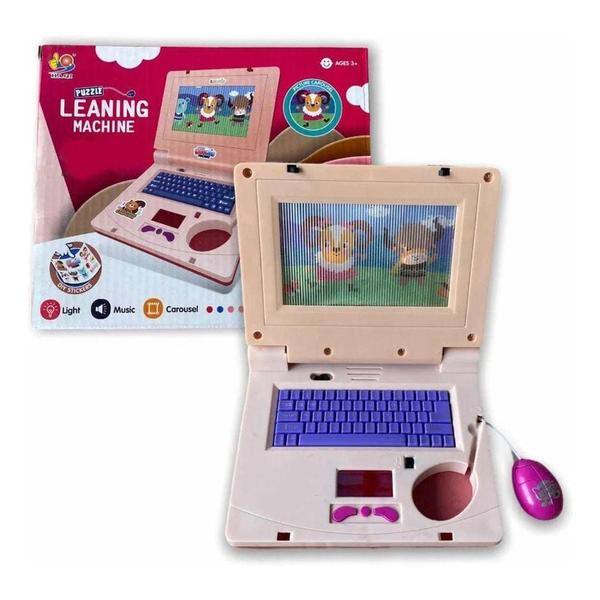 Imagem de Laptop Infantil Princesas Toca Musica Rosa Pronta Entrega