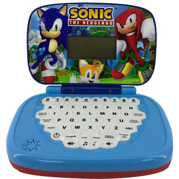Laptop Infantil Sonic Minigame Bilingue - Candide Imagem de Laptop Infantil Sonic Minigame Bilingue