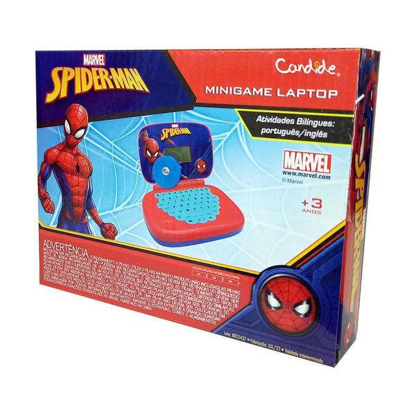 Imagem de Laptop Infantil Spider-Man Bilíngue Soma e Divisão Música