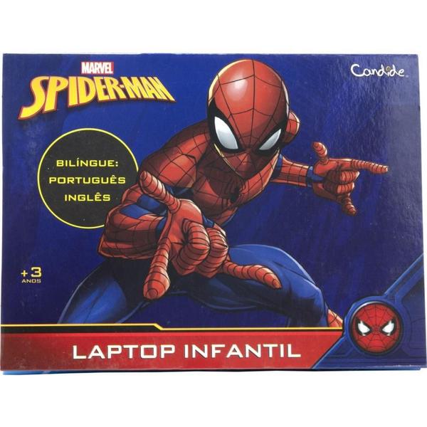 Laptop Infantil Spider-Man Musical - Candide Imagem de Laptop Infantil Spider-Man Musical