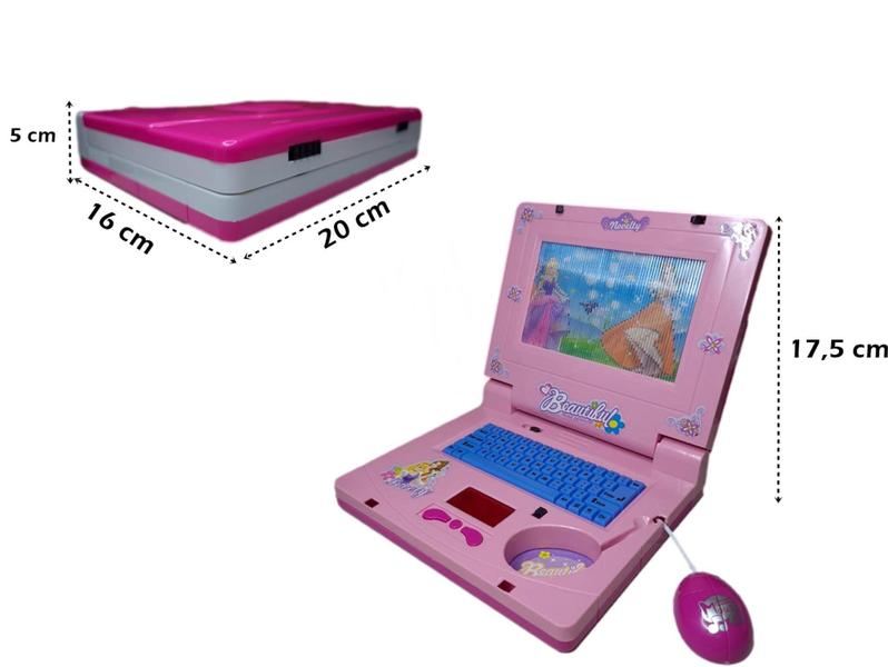 Imagem de Laptop Musical Infantil Brinquedo Educativo Menina - Haqi