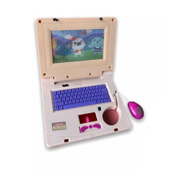 Laptop Notebook Infantil De Brinquedo + Mouse - Toy King Imagem de Laptop Notebook Infantil De Brinquedo + Mouse