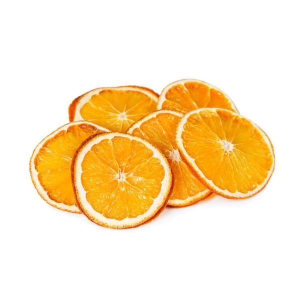 Laranja fatiada desidratada popnuts Imagem de Laranja fatiada desidratada popnuts
