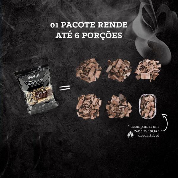 Imagem de Lascas De Lenha Para Defumação Pecan 1Kg - Bold Brasa