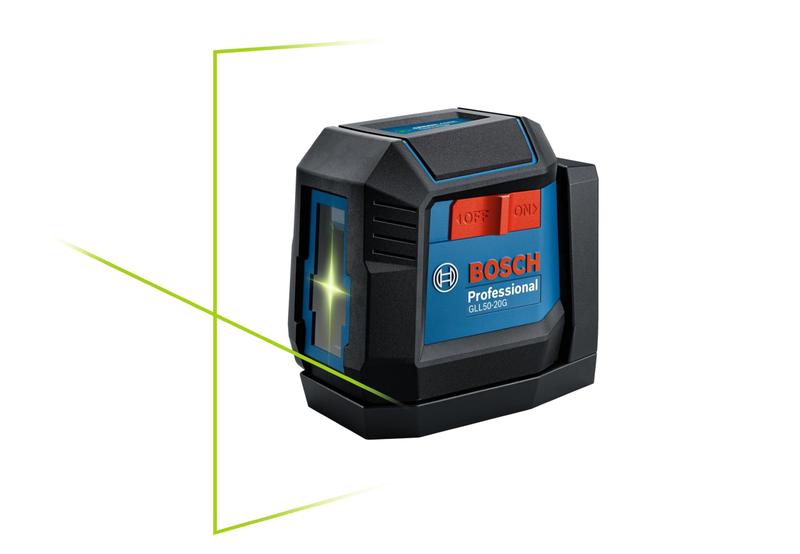 Imagem de Laser de linha cruzada BOSCH GLL50-20GL 15m com bateria e carregador