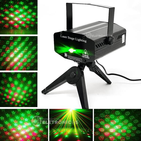 Imagem de Laser Projetor Holográfico Led Pisca Pingo Pontinhos 5V LK173B6D