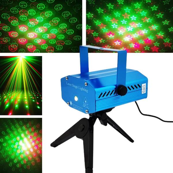 Imagem de Laser Projetor Holográfico Led Strobo Pisca Borboleta Acompanha Batida Da Música LK173B6B