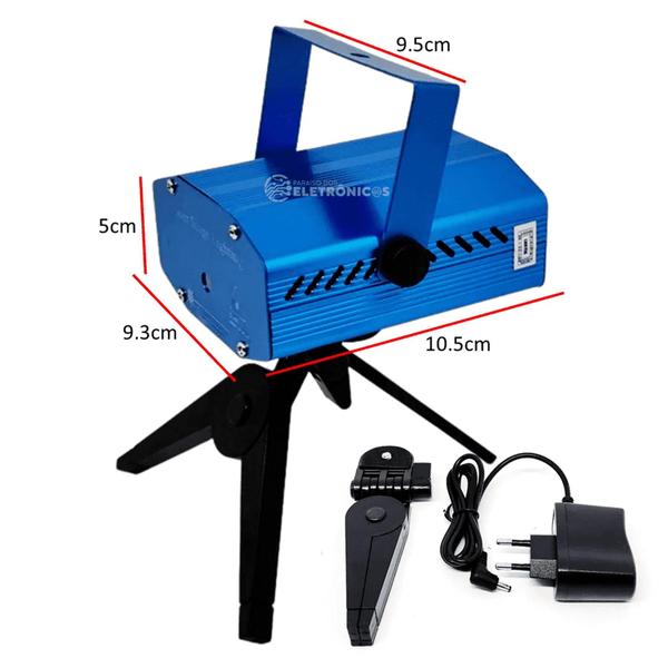 Imagem de Laser Projetor Holográfico Led Strobo Pisca Coração Acompanha Batida Da Música LK173B6A