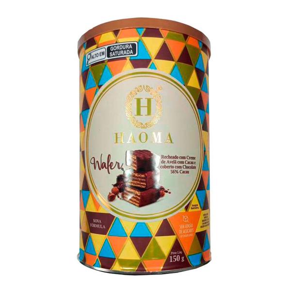 Imagem de Lata de Wafer Avelã e Chocolate Haoma 150g