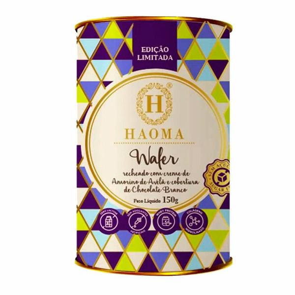 Imagem de Lata de Wafer Chocolate Branco Haoma 150g