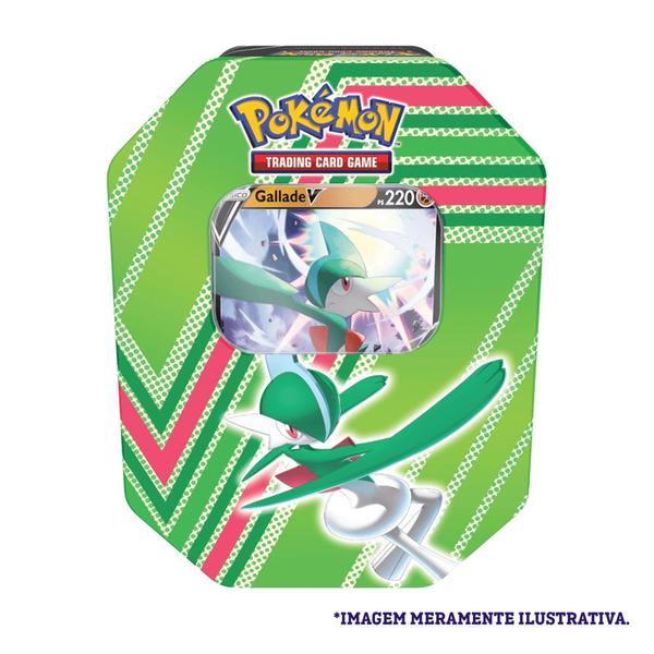 Imagem de Lata Pokémon Potencial Oculto Gallade V 25 Cartas - Copag SKU 29248