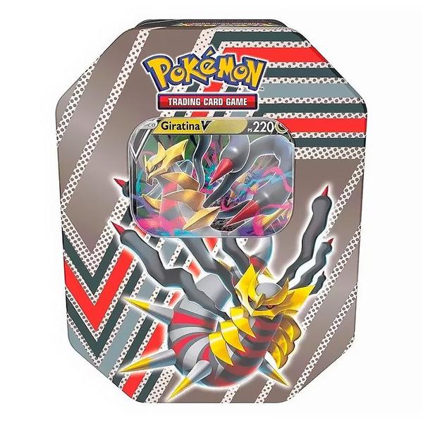 Imagem de Lata Pokémon Trading Card Game Giratina V Potencial Oculto Cinza 210-41049 31924 - Copag