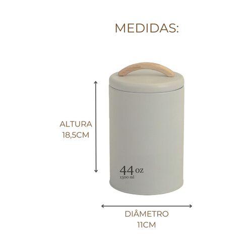 Lata Porta Condimentos Hermético Mantimentos Sense 1,3l Ou Imagem de Lata Porta Condimentos Hermético Mantimentos Sense 1,3l Ou